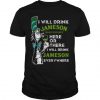 Dr Seuss I Will Drink Jameson Irish Whiskey Here Or There T-Shirt SU
