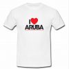 I Love Aruba Logo T Shirt SU