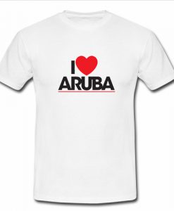 I Love Aruba Logo T Shirt SU
