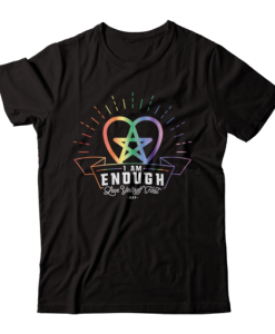 I am Enough Love Yourself First Rainbow T-shirt SU