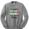 Rabbits teacher of the most awesome peeps Sweatshirt SU