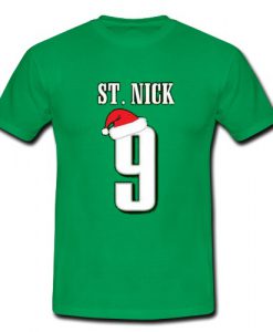 St Nick Foles 9 T Shirt SU