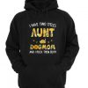 Sunflower I have two titles aunt and dog mom and I rock them both Hoodie SU