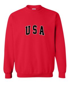 USA Red Sweatshirt SU