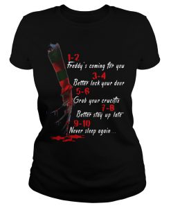A Nightmare on Elm Street hand 1 2 freddy's coming for you T shirt SU