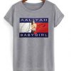 Aaliyah Babygirl grey T-shirt SU