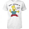 Bart Simpson in fuck off dude's radical dude unisex Tshirt SU