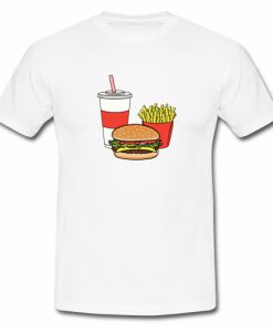 Burger Fries And Drink T Shirt SU