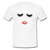 Eyes Mascara & Lipstick T Shirt SU