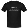 Feminism Definition T shirt SU