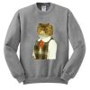 Funny Cat Sweatshirt SU