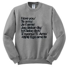I Love You Te Amo Sweatshirt SU