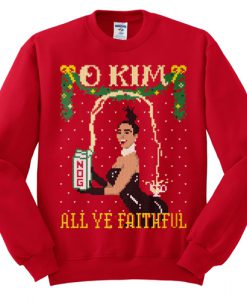 Kim Kardashian Ugly Christmas Sweatshirt SU