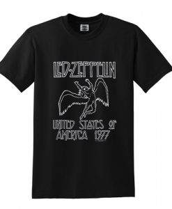 Led Zeppelin United States Of America 1977 T shirt SU