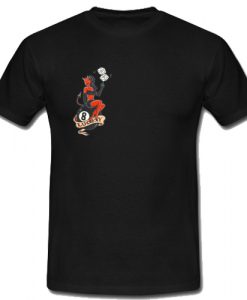 Lucky 8 Pin Up Devil T Shirt SU