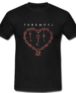 Paramore key heart T Shirt SU
