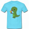 T-Rex Eats Ice Cream T-Shirt SU