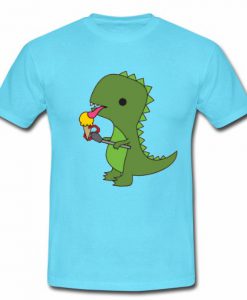 T-Rex Eats Ice Cream T-Shirt SU