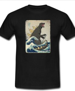 The Great Godzilla off Kanagawa T-Shirt SU