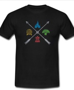 Vintage WDW Four Parks Icon design, Distressed vacation tee T-Shirt SU