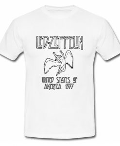 led zeppelin united states of america 1977 T Shirt SU