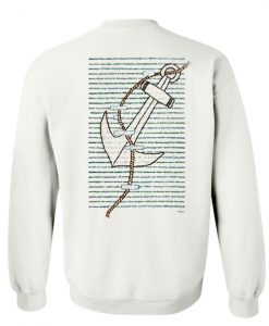 made me one day look throught it Blackout Poetry Back Sweatshirt SU