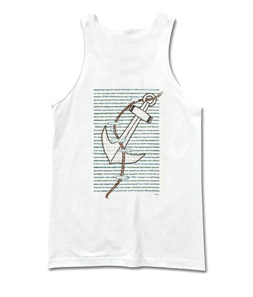 made me one day look throught it Blackout Poetry Back Tanktop SU