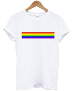 rainbow line T-shirt SU