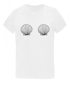 seashell boobs T shirt SU