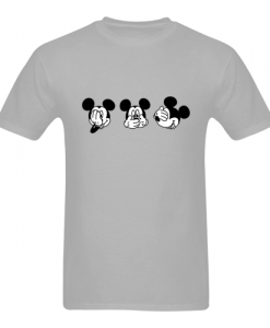 three head mickey mouse T Shirt SU