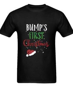 usa bump first christmas with santa T Shirt SU