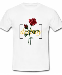 Destroy Red Rose T Shirt SU