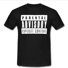 parental advisory explicit content T-shirt SU