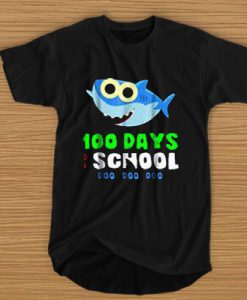 100 DAYS OF SCHOOL BABY SHARK DOO DOO DOO T-SHIRT