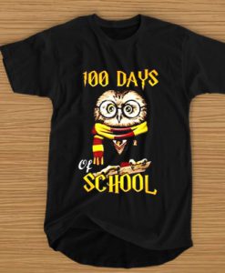 100 DAYS OWL OF SCHOOL GRYFFINDOR MAGIC WIZARD T-SHIRT