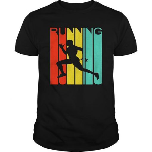 Cool Vintage Look Running T Shirt