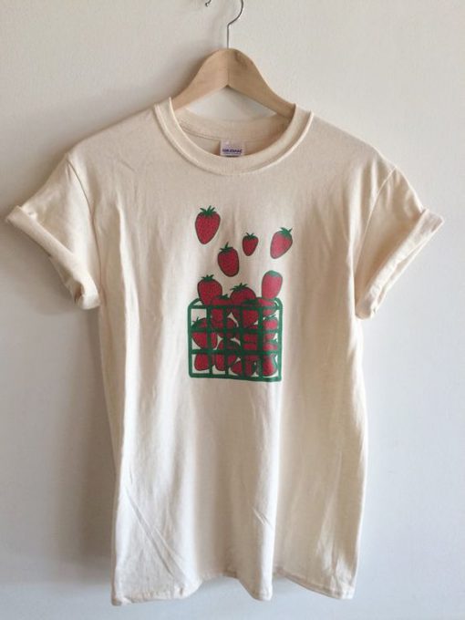 Strawberry Screen Print Garden T-Shirt