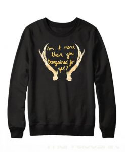 Am I more than you bargained for yet Sweatshirt