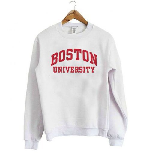 Boston University White Sweatshirt