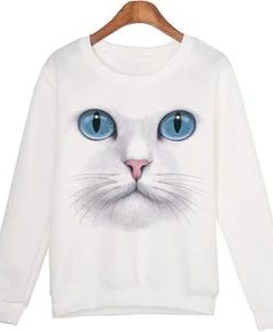 3D Beads Cat Sweatshirts
