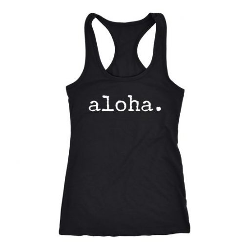 Aloha Black Tank Top