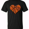 Glitter Basketball Heart Trending T-Shirt