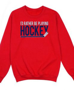 Hockey Crew Neck Sweatshirt