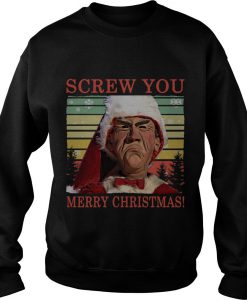 Jeff Dunham's Screw You Merry Christmas Vintage Ugly Sweater