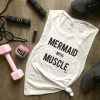 Mermaid with Muscle Tank Top