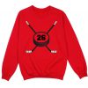 Personalized Hockey Number Sweatshirt