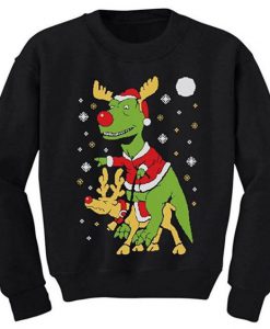 Santa T-Rex Sweatshirt