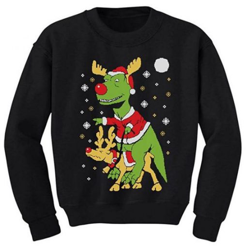 Santa T-Rex Sweatshirt