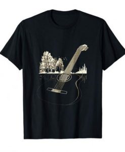 Acoustic Guitar in Nature T-Shirt ZNF08