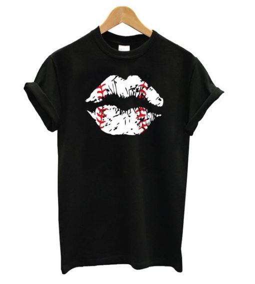 Baseball Lips T shirt ZNF08